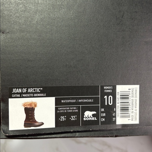 Sorel Joan of Arctic Waterproof Winter Boots | Dark Brown Faux Fur Lined Women’s - Picture 7 of 7